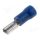 Steckverbinder flach crimp Flachsteckhülsen isoliert blau 2,8x0,8mm für Leitung 1,5-2,5mm² 100 Stück