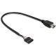 Kabel USB Pinheader 5pin Buchse an USB mini Stecker 30cm