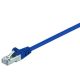 Netzwerkkabel Patchkabel CAT5e S-FTP RJ45 blau 25,00m SF/UTP