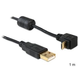 USB Anschlusskabel USB A Stecker auf Micro B Stecker gewinkelt oben/unten 1m