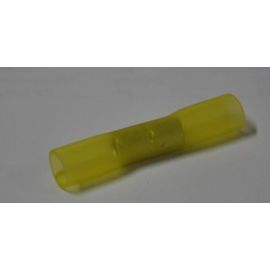 Steckverbinder Stoßverbinder für Leitung 4,0-6,0mm² 10 Stück gelb in Schrumpfschlauch-Isolation