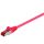 Netzwerkkabel Patchkabel CAT6 S/FTP PIMF RJ45 rot 0,5m