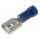 Steckverbinder flach crimp Flachsteckhülsen isoliert blau 6,4x0,8mm für Leitung 1,5-2,5mm² 100 Stück