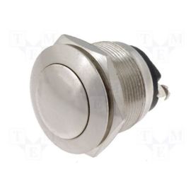 Drucktaster vandalensicher Metallgehäuse gewölbt OFF-(ON) monostabil