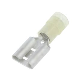 Steckverbinder flach crimp Flachsteckhülsen isoliert gelb 9,4x1,2mm für Leitung 4,00-6,00mm² 10 Stück