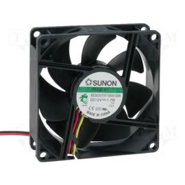 Sunon Lüfter 80x80x25mm MF80251V1-G99 DC 12V 3200 U/min 33dBA Vapolager 3 Litzen