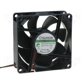 Sunon Lüfter 80x80x25mm ME80251V2-A99 DC 12V 2900 U/min 30dBA Vapolager 2 Litzen