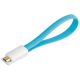 Magnet micro USB Kabel 0,2m blau micro-B Stecker an USB A...