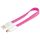 Magnet micro USB Kabel 0,2m pink micro-B Stecker an USB A Stecker