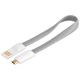 Magnet micro USB Kabel 0,2m grau micro-B Stecker an USB A...