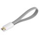 Magnet micro USB Kabel 0,2m grau micro-B Stecker an USB A...