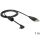 USB Anschlusskabel USB A Stecker auf Micro B Stecker gewinkelt 270° 1m