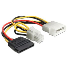 SATA Stromadapter 4pol Molex Strom auf SATA Strom Buchse + P4 Stecker