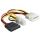 SATA Stromadapter 4pol Molex Strom auf SATA Strom Buchse + P4 Stecker