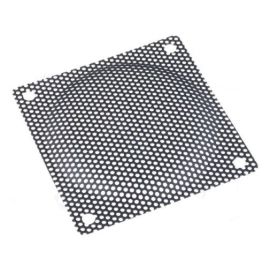 Lüftergitter 92x92mm schwarz Metall Gewebe zum schrauben