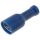Steckverbinder flach Flachsteckhülsen vollisoliert blau 6,3x0,8mm für Leitung 1,5-2,5mm² 100 Stück