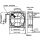 Sunon Lüfter 120x120x38mm DP202A2123MBT AC 230V 2400 U/min 34dBA Kugellager Flachstecker
