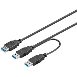 USB 3.0 Y-USB Kabel A Stecker auf A Kupplung 0,3m USB 3.0 Y-USB