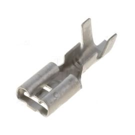 Steckverbinder flach crimp Flachsteckhülsen unisoliert 4,8x0,5mm für Leitung 1,5-2,5mm² 100 Stück