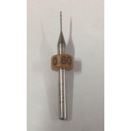 Hartmetall-Bohrer 0,6mm verstärkter Schaft 1/8