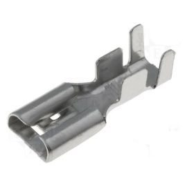 Steckverbinder flach crimp Flachsteckhülsen unisoliert 6,3x0,8mm für Leitung 2,5-4,0mm² 100 Stück