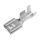 Steckverbinder flach crimp Flachsteckhülsen unisoliert 6,3x0,8mm für Leitung 4,0-6,0mm² 100 Stück
