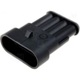 Superseal Stecker wasserdicht IP67 Stiftgehäuse 4-polig RM6,0
