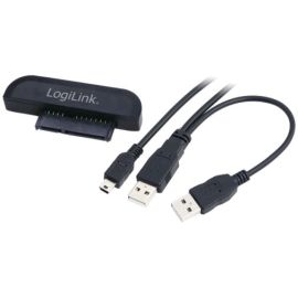 USB zu SATA S-ATA Adapter mit USB Y-Kabel für 6,4cm (2,5") HDD