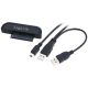USB zu SATA S-ATA Adapter mit USB Y-Kabel für 6,4cm...