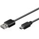 USB easy Kabel A Stecker auf USB Mini Stecker 0,6m