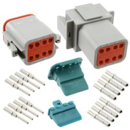 Amphenol wasserdichte Steckverbinder Set Stecker Buchse 8-pin IP69K AT 16-18AWG