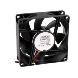 Sunon Lüfter wasserdicht IP68 80x80x25mm GF80251B1-AE9 DC 12V 4800 U/min 48dBA Kugellager 2 Litzen
