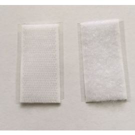 Klettband selbstklebend Set 25,4 x 50,8mm weiß 5 Stück
