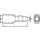 Steckverbinderschutz Flachstecker Schutztülle gerade 6,5x2,5x24mm 20 Stück