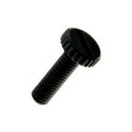 Kunststoff Rändelschrauben mit Schlitz M4 10mm schwarz 10 Stück