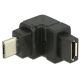Micro USB Adapter abgewinkelt oben micro-B Buchse auf...