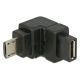 Micro USB Adapter abgewinkelt unten micro-B Buchse auf...