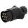Anhänger Stecker 7-polig 12V für 6mm Kabel x2 Schraubklemme vernickelt