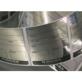 Kayaba Gabel Aufkleber Daten Sticker Name/Öl/Feder 2 Stück 45x60mm