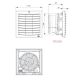 Schaltschrank Lüfter 230V 176x176mm 45W 170m³/h IP54 STEGO 01872.0-30 inside