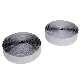 Klettband selbstklebend auf Rolle schwarz 25mm breit x 5m Länge 2-teilig