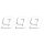MX Startnummern Set One Series Standard weiß 20x25cm 3er Set Nummer 9