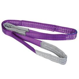 Hebeband Gurtband Rundschlinge mit Schlaufen 1000KG 4m Länge 30mm Breite violett