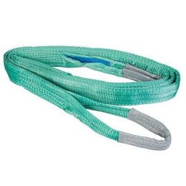 Hebeband Gurtband Rundschlinge mit Schlaufen 2000KG 3m Länge 60mm Breite grün