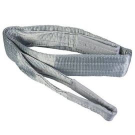 Hebeband Gurtband Rundschlinge mit Schlaufen 4000KG 4m Länge 120mm Breite grau