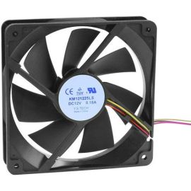 YS-TECH Lüfter 120x120x25mm KM121225LS(1A1) DC 12V 1200 U/min 17,5dBA Gleitlager 3-pin
