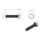 Kunststoffschraube Sechskant M3 20mm schwarz Nylon 100 Stück